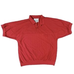 Vintage Huk-A-Poo Polo Shirt Short Sleeve Size Extra Large XL Red 80s Retro